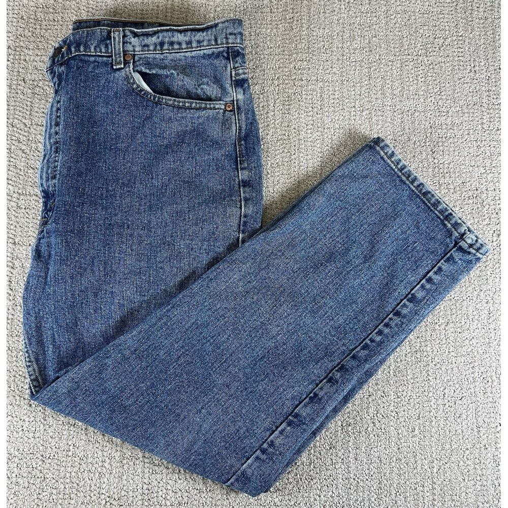 Vintage 1992 Levi's 505 Mens 42x30 Regular Fit Straight Leg Denim Blue Jeans